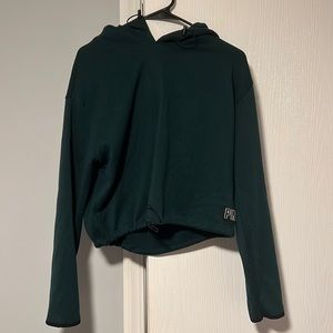 PINK green cropped hoodie size S